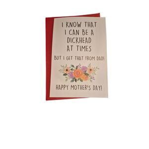 Funny Mother’s Day Card from Son Daughter Sarcastic Mom Card Humor